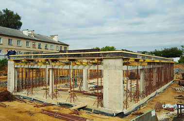 Завершены монолитные работы здания кафе